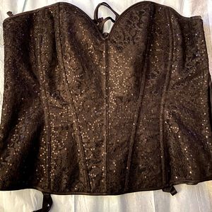 Beautiful Sequin Corset with triangle bottoms